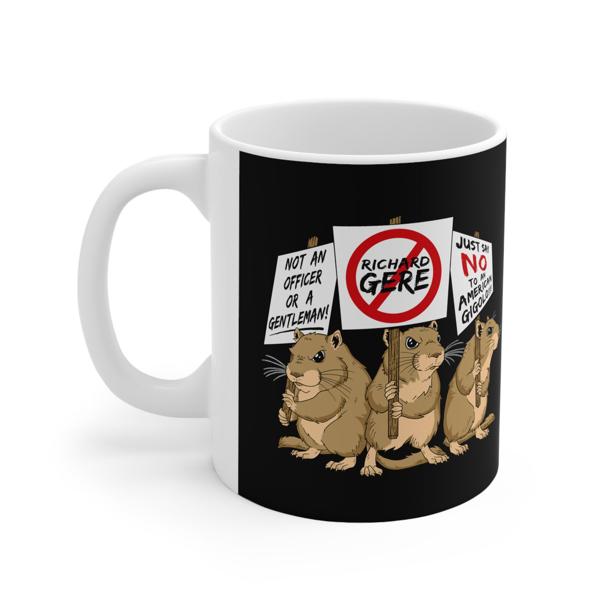 Gerbil Protest (Richard Gere) - Mug - T-Shirt Hell Australia