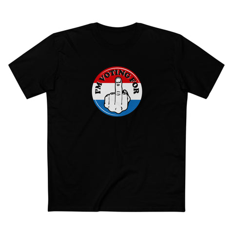 I'm Voting For (Middle Finger) - Men's T-Shirt