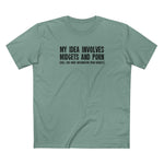 My Idea Involves Midgets And Porn (Will Give More Information Upon Request) - Men's T-Shirt