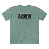 My Idea Involves Midgets And Porn (Will Give More Information Upon Request) - Men's T-Shirt