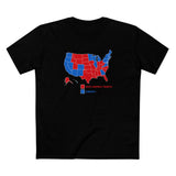 Democrats (Blue States) - Racist Conspiracy Theorists (Red States) - Men's T-Shirt