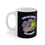 Save Sea Turtles. Ban Straws - Mug