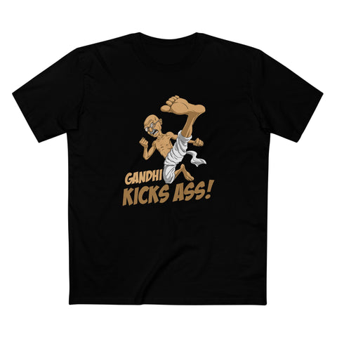 Gandhi Kick Ass - Men's T-Shirt
