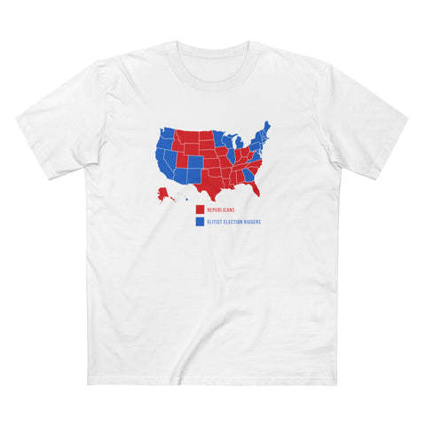 Republicans (Red States) - Elitist Election Riggers (Blue States) - Men's T-Shirt