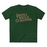 Unicycle Wheelie Champion - Men’s T-Shirt