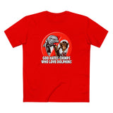 God Hates Chimps Who Love Dolphins - Men's T-Shirt