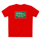 03687 Days Since The Last Time I Gave A Shit - Men's T-Shirt