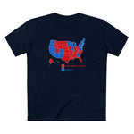 Democrats (Blue States) - Racist Conspiracy Theorists (Red States) - Men's T-Shirt