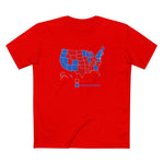Republicans (Red States) - Elitist Election Riggers (Blue States) - Men's T-Shirt