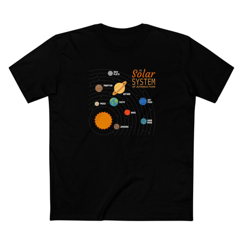 The Solar System Of Juvenile Puns - Men's T-Shirt
