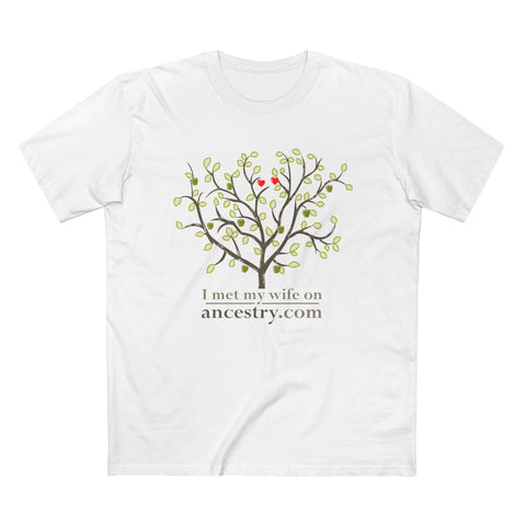 I Met My Wife On Ancestry.com - Men’s T-Shirt