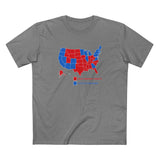 Elitist Election Riggers  (Blue States) - Racist Conspiracy Theorists (Red States) - Men's T-Shirt