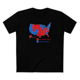Elitist Election Riggers  (Blue States) - Racist Conspiracy Theorists (Red States) - Men's T-Shirt