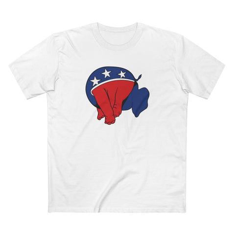 Republican Elephant (Head Up Its Ass) - Men's T-Shirt