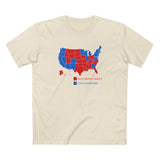 Elitist Election Riggers  (Blue States) - Racist Conspiracy Theorists (Red States) - Men's T-Shirt