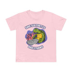 Save Sea Turtles. Ban Straws - Women’s T-Shirt