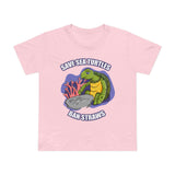 Save Sea Turtles. Ban Straws - Women’s T-Shirt