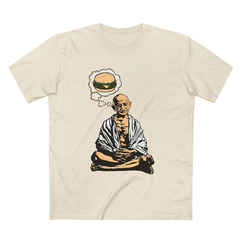 Gandhi Cheeseburger - Men's T-Shirt