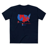 Democrats (Blue States) - Racist Conspiracy Theorists (Red States) - Men's T-Shirt