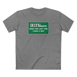 03687 Days Since The Last Time I Gave A Shit - Men's T-Shirt