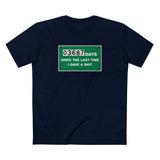03687 Days Since The Last Time I Gave A Shit - Men's T-Shirt
