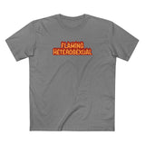 Flaming Heterosexual - Men's T-Shirt