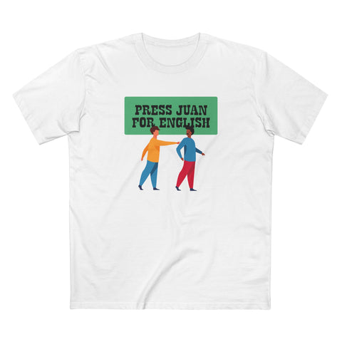 Press Juan For English - Men's T-Shirt