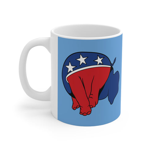Republican Elephant (Head Up Its Ass) - Mug