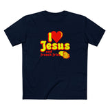 I Heart Jesus (And French Fries) - Men's T-Shirt