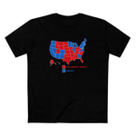 Democrats (Blue States) - Racist Conspiracy Theorists (Red States) - Men's T-Shirt