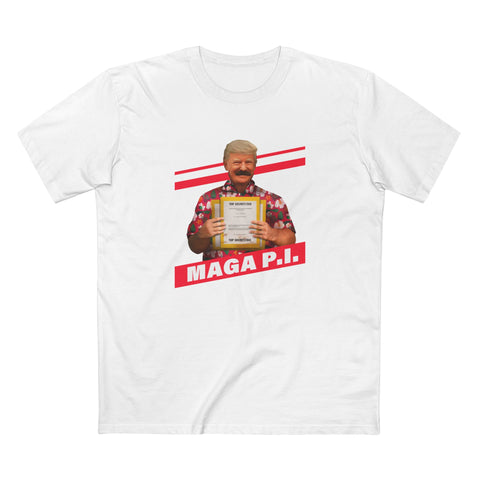Maga P.I. (Donald Trump) - Men's T-Shirt