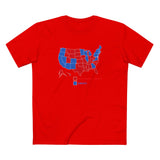 Democrats (Blue States) - Racist Conspiracy Theorists (Red States) - Men's T-Shirt