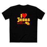 I Heart Jesus (And French Fries) - Men's T-Shirt