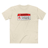 Warning - If I Wake Up With Marker On My Face I'll Stab You - Men's T-Shirt