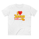 I Heart Jesus (And French Fries) - Men's T-Shirt