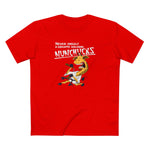 Never Insult A Giraffe Holding Nunchucks - Men's T-Shirt