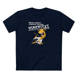 Never Insult A Giraffe Holding Nunchucks - Men's T-Shirt
