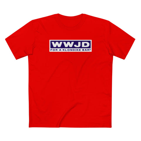 WWJD For A Klondike Bar - Men's T-Shirt