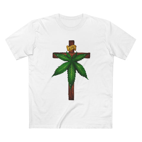 Marijuana Crucifixion - Men's T-Shirt