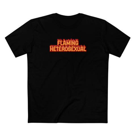 Flaming Heterosexual - Men's T-Shirt