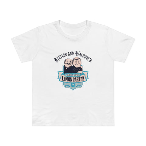 Statler And Waldorf's Famous Annual Lemon Party! (The Muppets) - Women’s T-Shirt