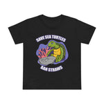 Save Sea Turtles. Ban Straws - Women’s T-Shirt