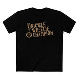 Unicycle Wheelie Champion - Men’s T-Shirt
