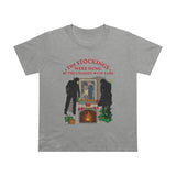 The Stockings Were Hung By The Chimney With Care - Ladies Tee