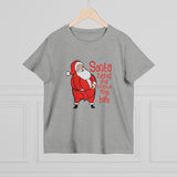 Santa Rubbed Your Toothbrush On His Balls - Ladies Tee