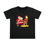 I Saw Mommy Pissing On Santa Claus - Ladies Tee